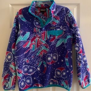 Patagonia Synchilla Purple Owl Snap T Pullover